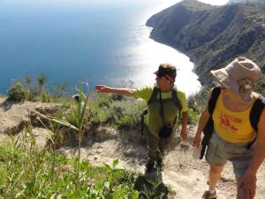 Insel Ischia. Wanderer