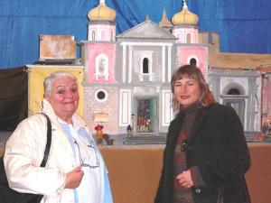 Ischia. Personen bei Krippe